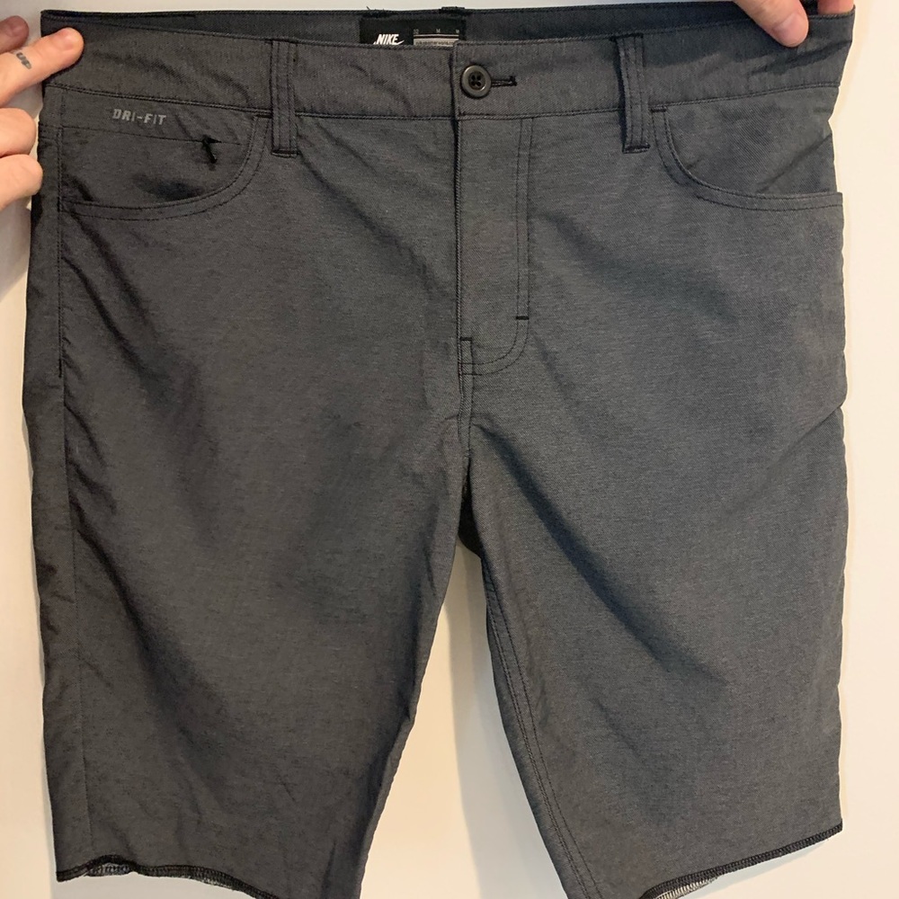 Gray Nike Dri-Fit Swim Trunks/Active Shorts